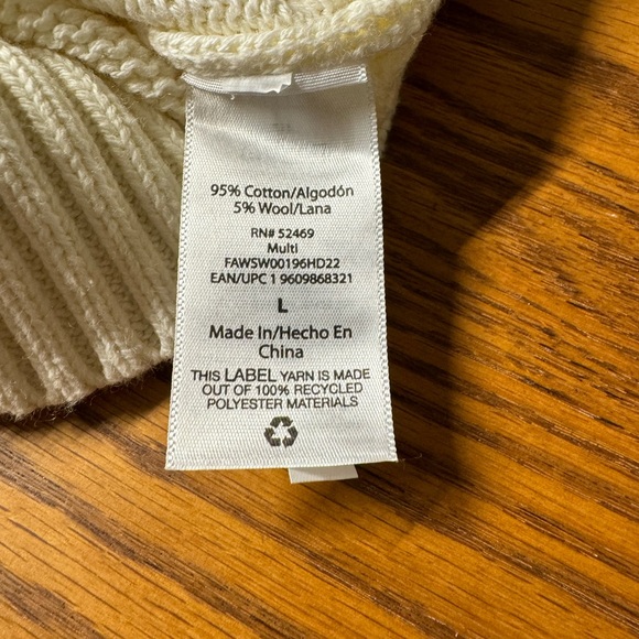 Free Assembly Fair Isle Sweater Turtleneck Mini Dress Women’s Cotton Wool Size L - Picture 10 of 11